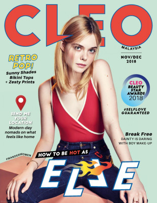 ELLE FANNING in Cleo Magazine, Malaysia November/December 2018