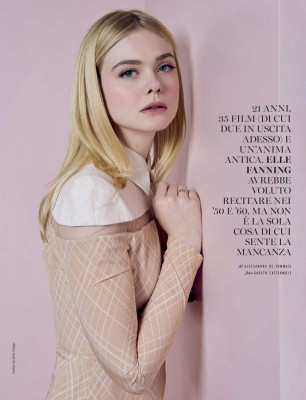 ELLE FANNING in Glamour Magazine, Italy October 2019