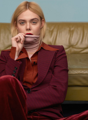 ELLE FANNING in Marie Claire, February 2020