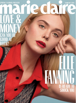 ELLE FANNING in Marie Claire, February 2020