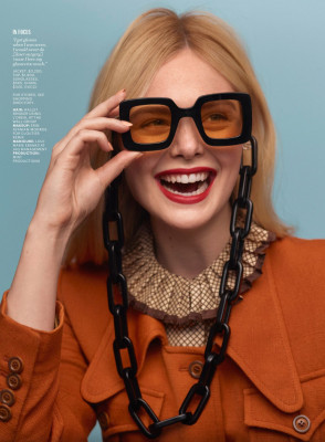 ELLE FANNING in Marie Claire, February 2020