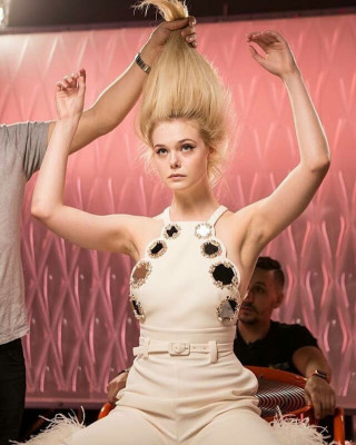 Elle Fanning – Miu Miu Twist Campaign 2019 Backstage