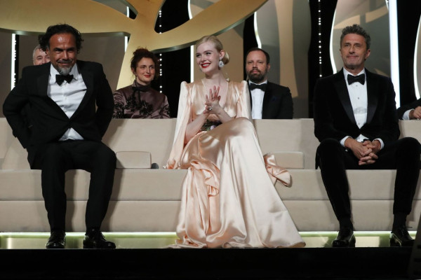 Elle Fanning – On Stage of the Opening Ceremony of Cannes Film Festival