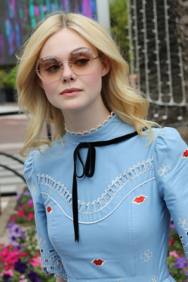 Elle Fanning at Croisette during the 70th Cannes Film Festival in France