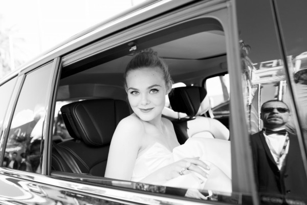 Elle Fanning – L’Oreal at Cannes Film Festival B&amp;W Photo Session 