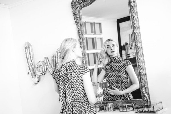 Elle Fanning – L’Oreal at Cannes Film Festival B&amp;W Photo Session 