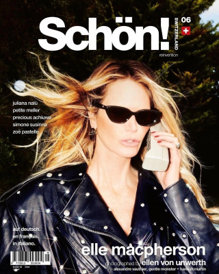 Elle Macpherson ~ Schön! Switzerland Issue #6 2024 by Ellen Von Unwerth