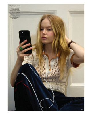 Ellie Bamber for POP SS25 by Mauro Maglione