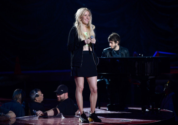 Ellie Goulding - MTV Movie Awards in Los Angeles - Rehearsals 04/12/2014