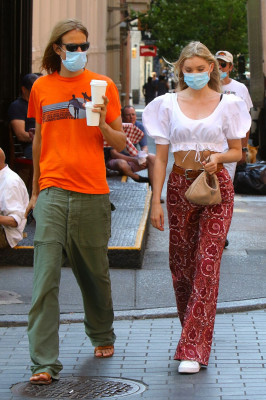  Elsa Hosk is seen on June 23, 2020 in New York City