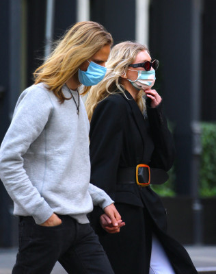 Elsa Hosk is seen in SoHo on May 20, 2020 in New York City