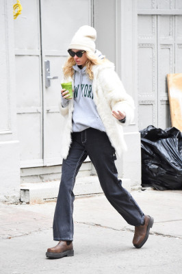 Elsa Hosk is seen on January 27, 2020 in New York City
