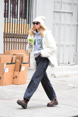 Elsa Hosk is seen on January 27, 2020 in New York City