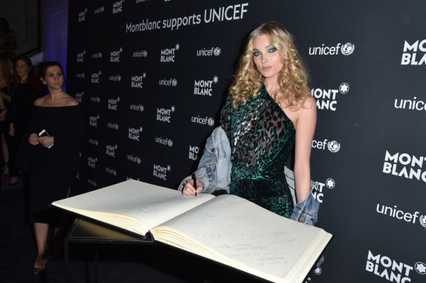 Elsa Hosk – Montblanc for UNICEF Collection Launch in New York 