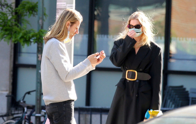 Elsa Hosk is seen in SoHo on May 20, 2020 in New York City