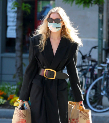 Elsa Hosk is seen in SoHo on May 20, 2020 in New York City