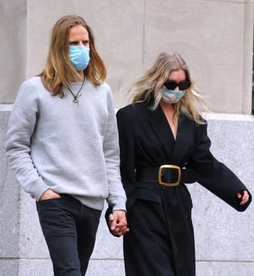 Elsa Hosk is seen in SoHo on May 20, 2020 in New York City