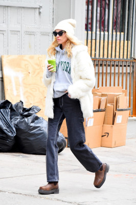 Elsa Hosk is seen on January 27, 2020 in New York City