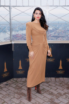 Emeraude Toubia-Visits The Empire State Building