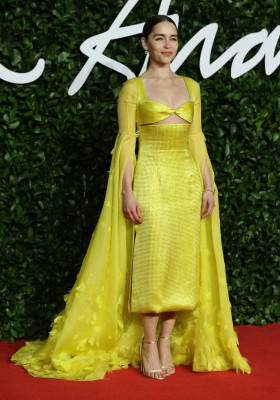 Emilia Clarke - British Fashion Awards in London 12/02/2019