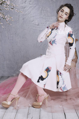 Emilia Clarke by Nino Munoz for Flare Magazine (2014)