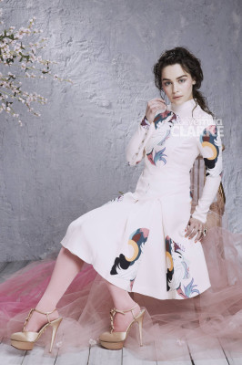 Emilia Clarke by Nino Munoz for Flare Magazine (2014)