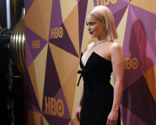 Emilia Clarke at HBOs Golden Globe Awards After-party in Los Angeles 01/07/2018