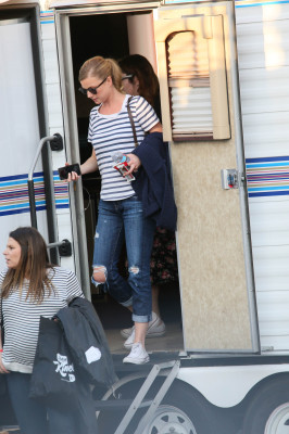 Emily VanCamp - Jimmy Kimmel Live in Los Angeles 04/13/2016