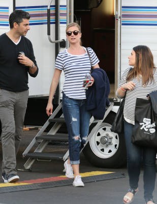 Emily VanCamp - Jimmy Kimmel Live in Los Angeles 04/13/2016