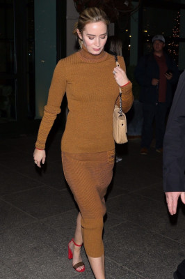 Emily Blunt – Leaving the “Mary Poppins Returns” Screening in NYC