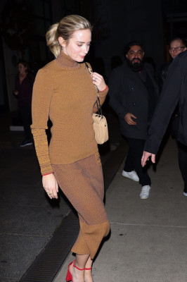 Emily Blunt – Leaving the “Mary Poppins Returns” Screening in NYC