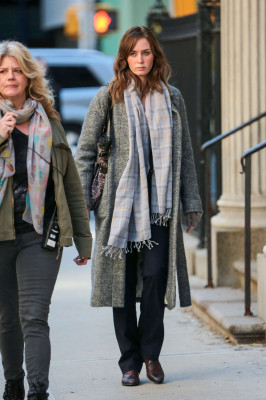 Emily Blunt - The Girl on the Train - On Set in New York