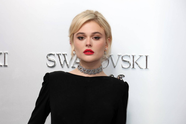 Emily Alyn Lind at Swarovski x SKIMS Event in New York 11/07/23