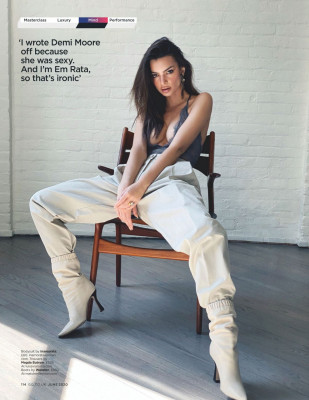 EMILY RATAJKOWSKI in GQ Magazine, UK June 2020