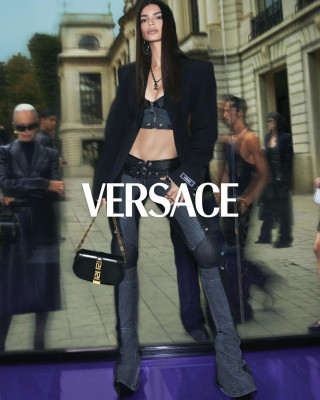 Emily Ratajkowski – Versace Spring Summer Campaign 2023