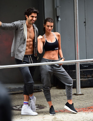 Emily Ratajkowski at a Photoshoot in Soho in NY 04/25/2017