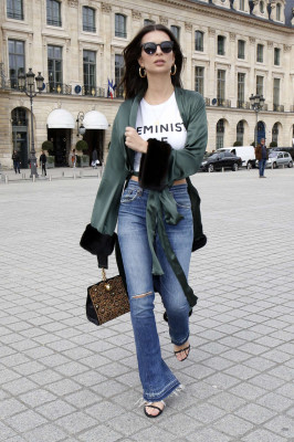 Emily Ratajkowski out and about in Paris