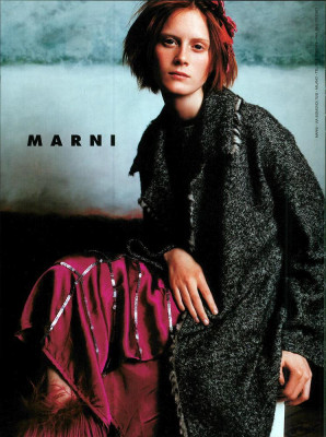 Emily Sandberg ~ Marni Fall/Winter 1998.99 by Mario Testino