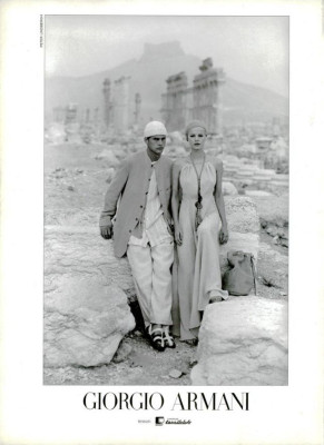 Emma Balfour & Mark Vanderloo & Daniela Pestova for Giorgio Armani 1994
