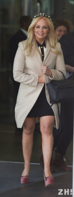 Emma Bunton - Leaving the BBC Breakfast in Manchester in London 04/11/2019