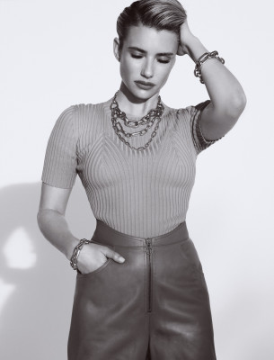 Emma Roberts for Grazia Magazine USA, December 2023