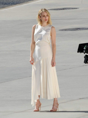 EMMA ROBERTS for Hugo Boss Women’s Campaign in New york 11/04/2018