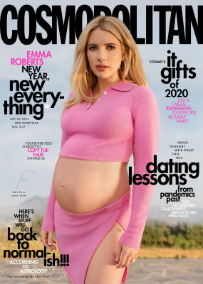 Emma Roberts by Sasha Samsonova for Cosmopolitan || Dec 2020