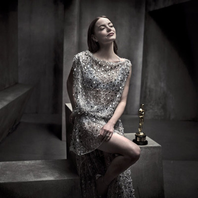 Emma Stone – Vanity Fair Oscar Party Photoshoot March 2024