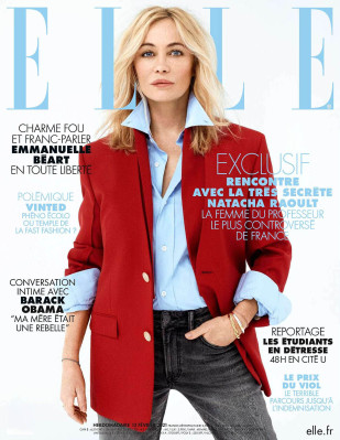 Emmanuelle Beart ~ Elle Magazine (France) Feb 12 &#039;21 by Dant Studio