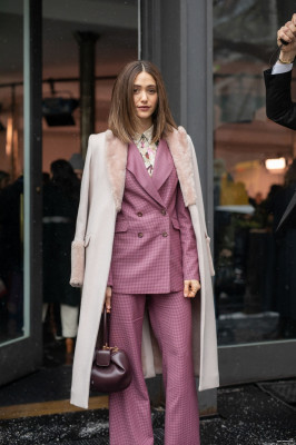 Emmy Rossum - NEW YORK FASHION WEEK - DAY 6