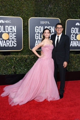  Emmy Rossum with husband - The 76th Annual Golden Globe Awards - Arrivals