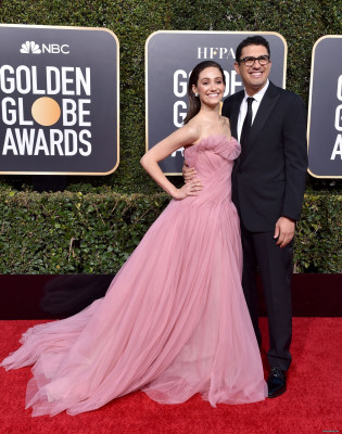  Emmy Rossum with husband - The 76th Annual Golden Globe Awards - Arrivals