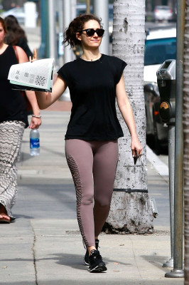 Emmy Rossum in Spandex – Out and about in Beverly Hills