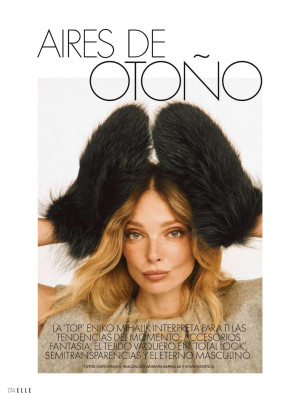 Eniko Mihalik ~ Elle España Septiembre 2024 by Dario Aranio